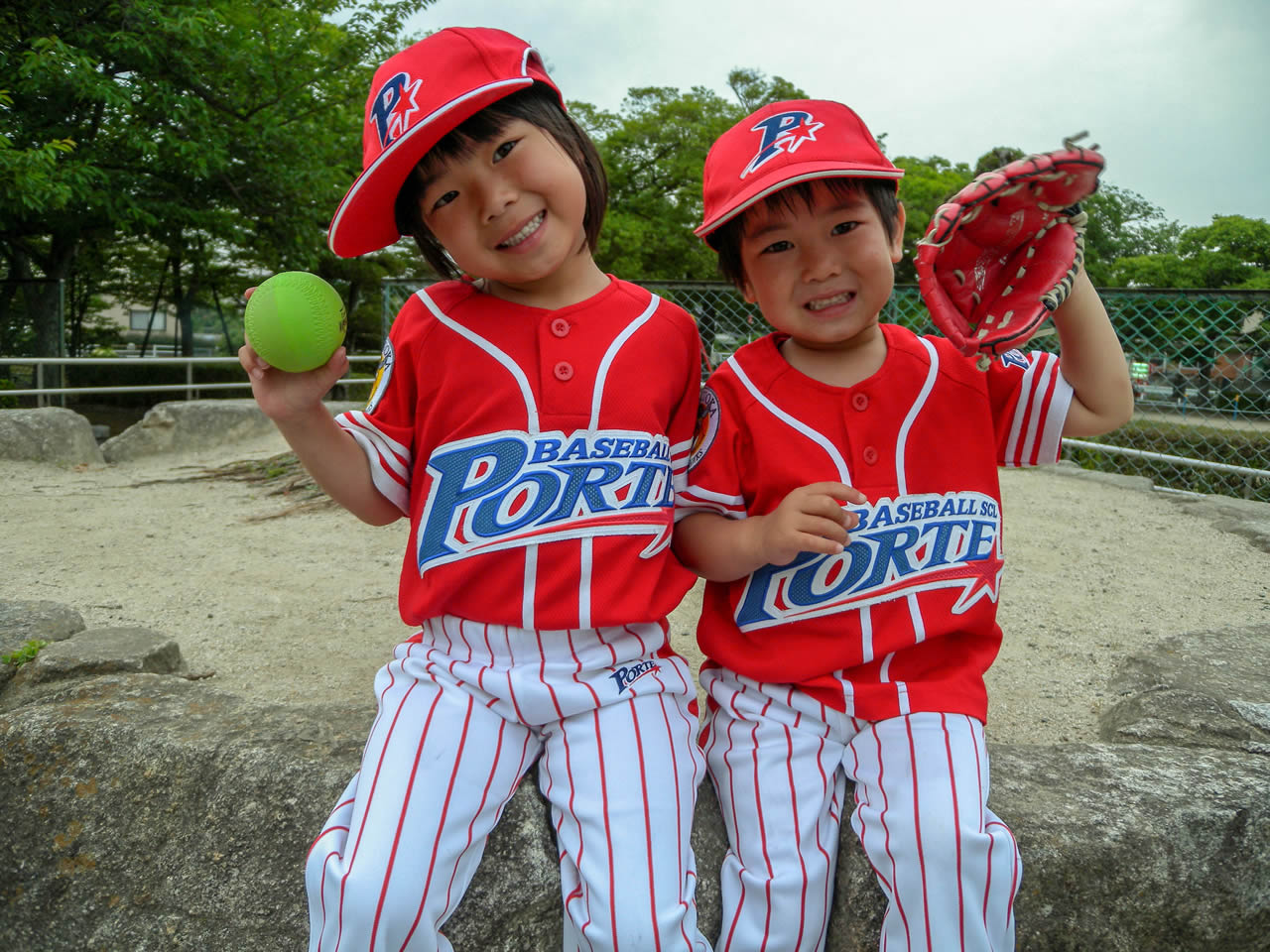 超美品少年野球ポルテユニフォーム150まるごとセット-